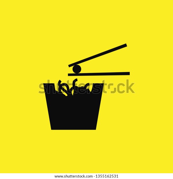 Japanese Food Take Away Icon Vector Stock Vector Royalty Free