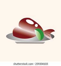Japanese food theme elements