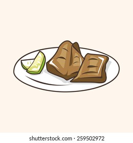Japanese food theme elements