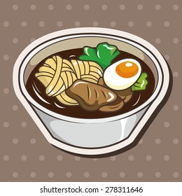 Japanese food theme elements