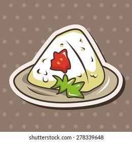 Japanese food theme elements
