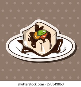 Japanese food theme elements