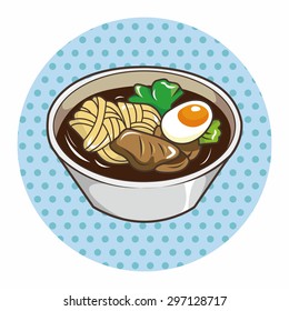 Japanese food theme elements