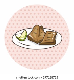 Japanese food theme elements