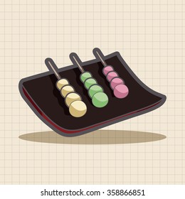 Japanese food theme elements