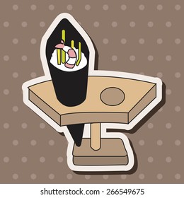 japanese food theme elements vector,eps
