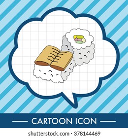 japanese food theme sushi elements vector,eps