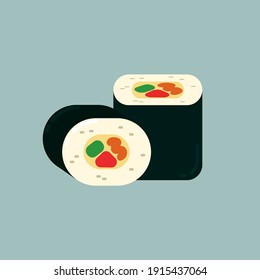 Japanese Food Vector Flat Design Illustrator