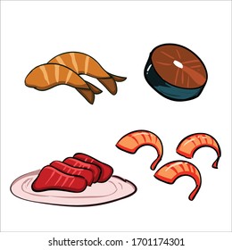 japanese Food vector icon illustration