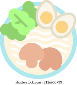 Japanese food vector illustration - ramen