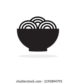 Japanese food vector illustration of ramen noodles