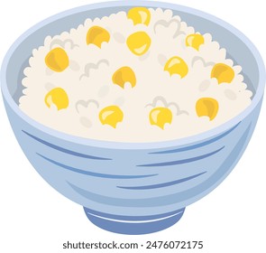 Japanese food_cooked rice
Corn rice