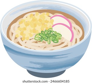 Japanisches Essen_Nudeln
Tanuki Udon

Udon-Nudelsuppe mit knusprigen Stückchen frittiertem Teig.