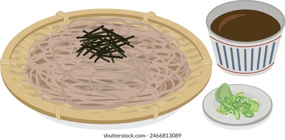 Japanese food_noodles
Zaru soba

Cold buckwheat
