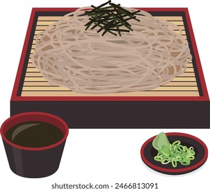 Japanisches Essen_Nudeln
Zaru soba

kalter Buchweizen