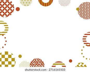 Plano de fundo do quadro japonês: vetores disponíveis