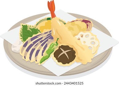 Japanese fried food
Assorted tempura