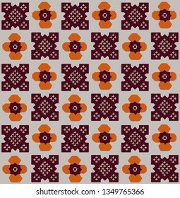 Japanese Fun Motif Art Seamless Pattern