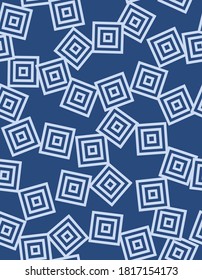 Japanese Funny Square Vector Seamless Pattern