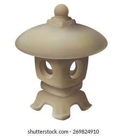 Japanese garden lantern, garden lamp
