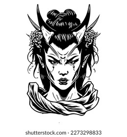 Japanese Geisha logo illustration is perfect for businesses that want to convey elegance, sophistication, and a touch of exoticism. Featuring a beautifully crafted geisha in traditional attire