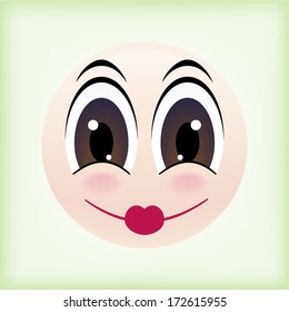 Japanese geisha woman smiley