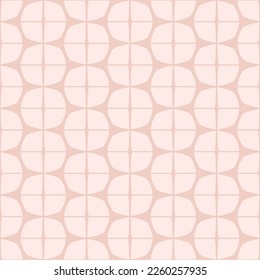 Japanese Geometric Circle Net Vector Seamless Pattern