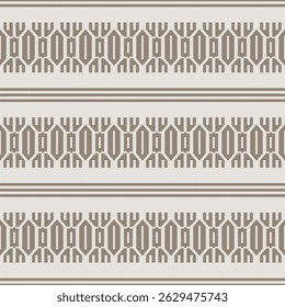 Japanese Geometric Hexagon Stripe Vector Seamless Pattern