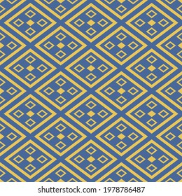Japanese Geometric Horizontal Diamond Vector Seamless Pattern