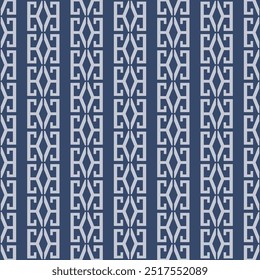 Japanese Geometric Motif Stripe Vector Seamless Pattern