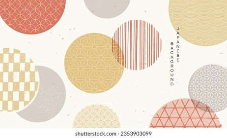 Japanese geometric pattern background with traditional Japanese design.