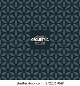 Japanese Geometric Pattern. This Is A Simple Vector Illustration With Harmonious Blend Of Retro And Modern Styles. The Color Can Be Changed If Needed. Eps10 Vector.