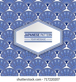 Japanese geometric seamless pattern