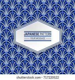 Japanese geometric seamless pattern