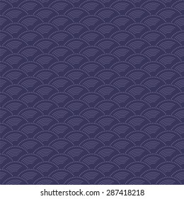 Japanese geometric seamless pattern design texture. Vector Background
