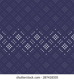 Japanese geometric seamless pattern design texture. Vector Background
