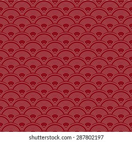 Japanese geometric seamless pattern design texture. Vector Background