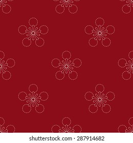 Japanese geometric seamless pattern design texture. Vector Background