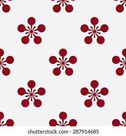 Japanese geometric seamless pattern design texture. Vector Background