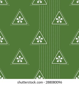 Japanese geometric seamless pattern design texture. Vector Background