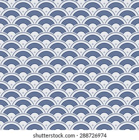 Textura de diseño de patrón sin costuras geométricas japonesas. Antecedentes del Vector