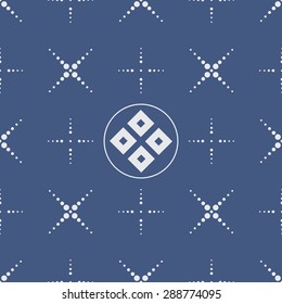 Japanese geometric seamless pattern design texture. Vector Background