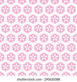 Japanese geometric seamless pattern design texture. Vector Background