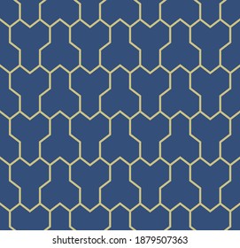 Japanese Geometric Shell Vector Seamless Pattern