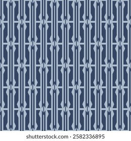 Japanese Geometric Stripe Motif Vector Seamless Pattern
