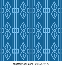 Japanese Geometric Stripe Vector Seamless Pattern