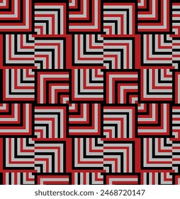 Japanese geometric tiling pattern, Art Deco background
