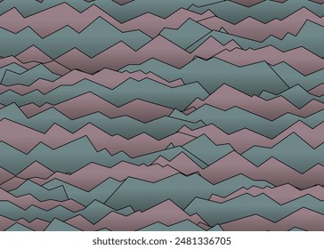 Japanese Geometric Wave Vector Seamless Pattern