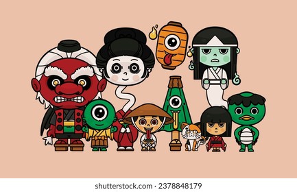 Japanese Ghost Characters Halloween Costume