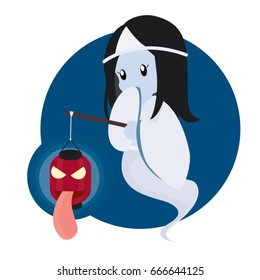 Japanese Ghost with Lantern